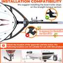 Sidasu 3 Step Boat Trailer Steps, Boat Steps with Handle Non Slip Boat Ladder Trailer Tongue Step, Fits Most Width 3 and Height 3"-5" Trailer Tongues Bass Boat, Pontoon Boat