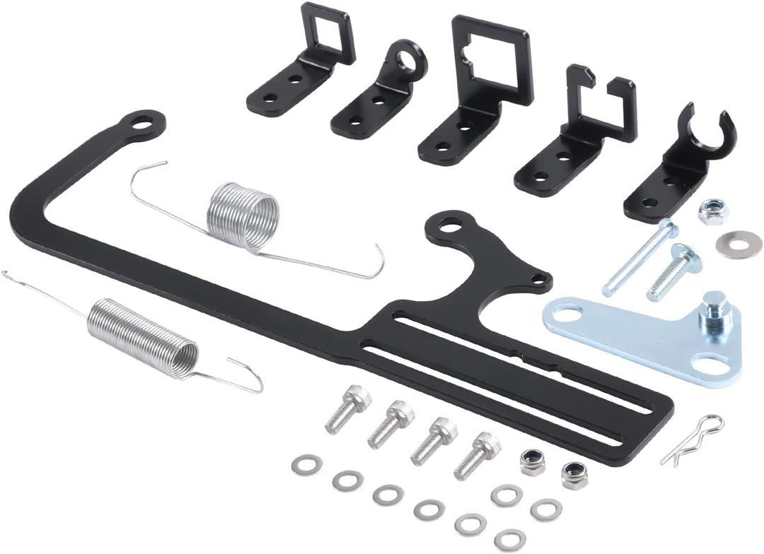 WOWYZL 304147 EZ-EFI Cable Mount Kit Carburetor Throttle Cable Mount Bracket Steel Black