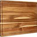 Cutting Boards 1.5" Thicker, 20x15 Inch Extra Large Acacia Wooden Cutting Board for Kitchen, Edge Grain Wood Chopping Board with Juice Groove and Handles, Pre-Oiled Carving Tray for Meat & Cheese