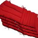 Indoor Outdoor Furniture Cushions Adironack Chair Cushions Patio Seating Cushions Set of 4 Red