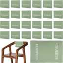 Breling Reserved Chair Signs Wedding Reserved Seating Signs for Church Pews 11.8 x 17.7 Inch Cloth Placeholder with Printed Words for Ceremony Restaurants(Sage Green,24 Pcs)