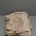 LAMIT Beige Velvet Curtains 102 Inch for Living Room, Elegant Thermal Insulated Drapes Noise Reducing Back Tab and Rod Pocket Drapes for Bedroom/French Door, 2 Panels, 52 x 102 Inch