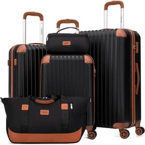 Cosbarn Luggage Sets 2 Piece Suitcases with Wheels, Suitcase Set ABS Hard Case Luggage with TSA Lock Spinner Wheels Durable Travel Luggage