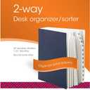Smead Desk File/Sorter, Daily (1-31) and Monthly (Jan-Dec), 43 Dividers, Letter Size, Dark Blue (89235)