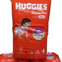 Huggies Size 4 Baby Diapers, Little Movers HuggFit 360 Baby Diapers with 360 Waistband, Size 4 (22-37 lbs), 144 Count (4 Packs of 36), Packaging May Vary