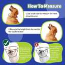 Dog Cone Collar After Surgery, Adjustable Soft Recovery Cone for Small Dogs to Stop Licking, Light-Weight Comfortable Elizabethan Collar for Dogs Anti-Bite Lick Protective Wound (Blue, S)
