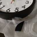 AKCISOT Wall Clock 10 Inch Silent Non-Ticking Modern Clocks Battery Operated - Analog Small Classic for Office, Home, Bathroom, Kitchen, Bedroom, School, Living Room (Black)