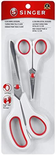 Singer 3404 Scissors, Red & White (1-Pack)
