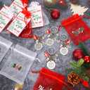 Sureio 36 Pcs Christmas Nurse Appreciation Keychains for Women - Bulk Nurse Week Gifts