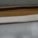 Blackout No Drill Roman Shades, 30" W x 64" H, Off White