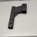 864122 Trailer Hitch Riser 2 inch Receiver Hitch Extension with 4-1/4 inch Rise/Drop, Solid ShankHitch Pin Kit Included