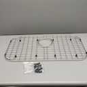 Serene Valley Sink Protector Grid 26-1/16" x 14-1/16", Rear Drain with Corner Radius 3-1/2", 304 Stainless Steel Material NLW2614R