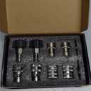 AURORA CAR Pressure Washer Quick Connect Kit, Stainless Steel Pressure Washer Adapter Set, M22-14mm Swivel to 3/8" Quick Connect Fittings, 3/4 Inch Hose Fittings, 8 Pack