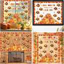 Containlol Fall Thanksgiving Bulletin Board Set Autumn Harvest Classroom Decorations Cutout for Door Wall School Supplies(Colorful,Small Turkey)