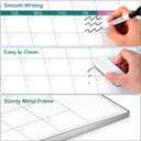 ARCOBIS 3-Month Dry Erase Calendar for Wall, 39"x28" Magnetic Whiteboard Calendar with Silver Aluminum Frame, Monthly Calendar Board for Office, Home, School