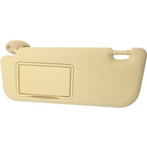 74320-02B21 74310-02K91 Left Driver Side Sun Visor, Replacement for Toyota Corolla 2014 2015 2016 2017 (Beige)