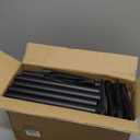 UME 10 Pack Solar Pathway Lights Outdoor, Bright Solar Garden Lights with Metal DesignIP65 Waterproof, Auto On/Off, 3000K LED Landscape Lighting for Yard, Lawn, Walkway, Driveway, Patio Decor (Black)