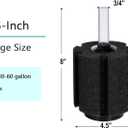 AQUANEAT Aquarium Sponge Filter Breeding Fry Betta Shrimp Nano Fish Tank 4pcs (Large up to 60Gal)