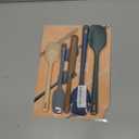 ChefAide 5 Pieces Silicone Spatula Set, Food Grade Rubber Spatula, Upgrade Strong Handle with Ergonomic Grip, Heat Resistant Up to 600F for Nonstick Cookware, Cooking (Neutral)