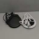 Home&Office Desktop Electric Mug Warmer-Coffee/Tea/Cocoa/Soup-Scented Candles Gift for Winter 2pcs(White and Black (CFW002-White Black)