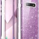 i-Blason Cosmo Series Designed for Samsung Galaxy S10 Case Stylish Full-Body Protective Bumper Case Without Built-in Screen Protector for Galaxy S10 2019 Release, Purple (Max)