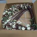 ATFL Artificial Plum Blossom Flowers, 6 Pcs Light Pink Cherry Blossom Flowers, Fake Branches for Vase, Faux Cherry Blossom Stems for Table Accessories Party Beach Theme Office Home Decor (Light Pink)