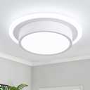 Modern LED Ceiling Light Fixtures, Small Flush Mount Light Fixture, Hallway Light Fixtures 32W 6000K, Round Kitchen Ceiling Light for Living Room Bedroom Bathroom Kitchen