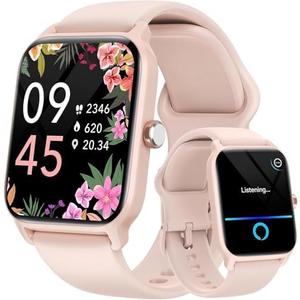 Fitpolo Smart Watch for Women Android & iPhone, Alexa Built-in [1.8" HD Screen] IP68 Waterproof Fitness Watch with Bluetooth Call (Answer/Make), Heart Rate/Sleep/SpO2 Monitor, 105 Sports Trackers