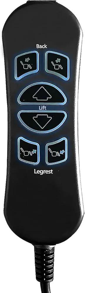 Lift Chair Power Recliner Replacement 6 Button 5 Pin Prong MLSK89-A2 Remote Handset Controller Hand Control with USB and Backlight (ONLY for MLSK89-A2)
