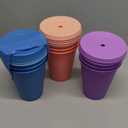 Little Table 17 Oz Tumbler Set, 12 Cups, 10 Lids
