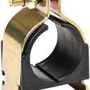 RUBBER CUSHION STRUT CLAMP YELLOW ZINC (1" CTS) 10-PACK USA MADE (1-1/8" OD)