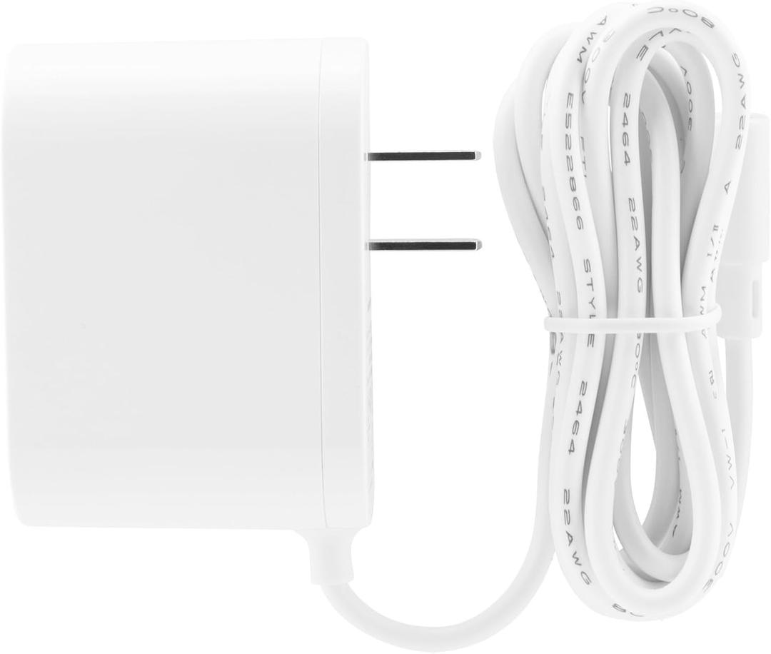 LEFXMOPHY Power Adapter for eufy Homebase 2 T8010 T8010X 12V Charger, Auso Home Base H1L Replacement AC Plug Supply with 5ft Power Cord (Not for Cam)