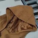 Brown Trench Coat with Hood Size XL