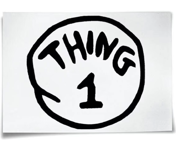 Thing 1 Iron Press Patch