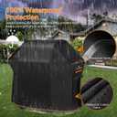 [Upgraded 1000D Heavy Duty Fabric] 55 inch Grill Cover for Outdoor Grill