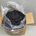 Anluoer Queen Comforter Set 7 Piece, Reversible Bed in a Bag Queen Size, Lightweight Bedding Set with 1 Comforter(88"*88"), 2 Pillow Shams, 2 Pillowcases, 1 Flat Sheet, 1 Fitted Sheet, Red & Black