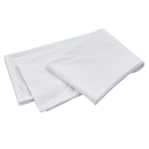 Oubonun 100% Jersey Cotton Body Pillow Cover with Zipper - Luxury Soft Removable Pillow Case - Long Fuzzy - Knitted (White, 21"X54")