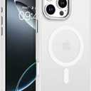 BENTOBEN Magnetic for iPhone 16 Pro Max Case,(Compatible with MagSafe) (Military Grade Drop Protection) Slim Translucent Matte Shockproof with Anti-Fingerprint Phone Case 6.9",White