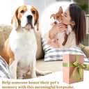 46 inch Pet Memorial Photo Frame, dog passing away gifts Rotating Wooden Picture Frame, Keepsake Remembrance Sympathy Gift for Loss of Dog or Cat