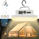Hanging Camping Tent Light LED Rechargeable Portable Lantern Waterproof Outdoor Camp Lamp with Battery Power for Glamping Indoor Outages Car Repair(Infinite Dimming)