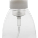  Soap Dispensers, 17 OZ & 10 OZ Refillable Plastic Soap Pump Bottles for Liquid Soap, Shampoo, Body Wash, 2 Pcs, Clear