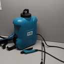 EVIKA Battery Powered Backpack Sprayer, 2.6Gal Rechargeable Removable Battery Pump Sprayer, Garden Sprayer with 6 Nozzles and 2 Wands, Automatic Weed Pressure Sprayer for Weeding, Spraying, Cleaning Blue