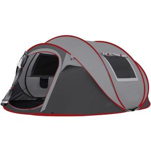 Instant Pop Up Camping Tent, 5-6 Person Tent,Automatic Set Up Tent in 3 Seconds,Waterproof Sunshade Family Tent,Portable Lightweight Dome Tent for Outdoor Camping,Hiking,Travel & Beach