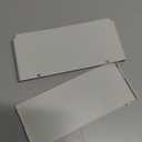 for New 3DS 2015 Version Front Back Faceplate Plates Upper & Back Battery Housing Shell Case Cover (White)