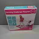 SUNLIN Dance Mat - Rhythm Step Play Mat - Dance Game Toy Pad with LED Lights, Gift for Kids Girls 3-12, Adjustable Volume, Built-in Music, 3 Challenge Levels (Pink)