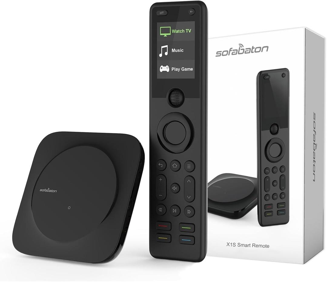 SofaBaton X1S Universal Remote with Hub, All in One Universal Remote Control with SofaBaton Customize APP, One Touch Activities, Compatible with 60 Devices, Compatible with Alexa Google Assistant