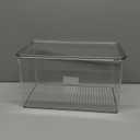 mDesign Plastic Stackable Toy Storage Bin Container Box, Hinge Lid for Organizing Living Room, Play Room, Bedroom, Nursery, Hold Blocks, Puzzles, Books, Lumiere Collection, Clear