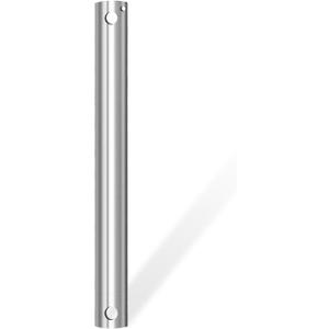 12-Inch Ceiling Fan Downrod with Extension Cord, 1-Foot Brushed Nickel Ceiling Fan Extension Rod, 1-Inch OD, Ceiling Downrod for Various Fans (Nickel, Unthreaded)