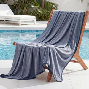 Bedsure Navy Blue Cooling Blanket for Hot Sleepers - Summer Cold Throw Blanket for Bed, Arc-Chill Lightweight Summer Bedding, Cool Thin Ice Cold Cooled Throws with Rayon Derived from Bamboo, 50x70