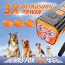 Dog Bark Deterrent Devices for Training Collar and Pet Supplies Ultrasonic Dog Whistle Corrector with Small and Medium Box Size Gentle Leader for Dogs with Instant Button Silencer Technology